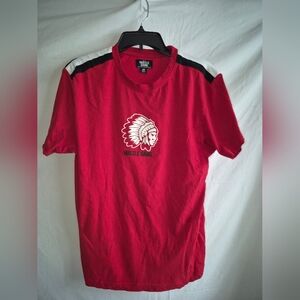 Hustle Gang Red and Black Short Sleeve Tee M Trival Chief Logo